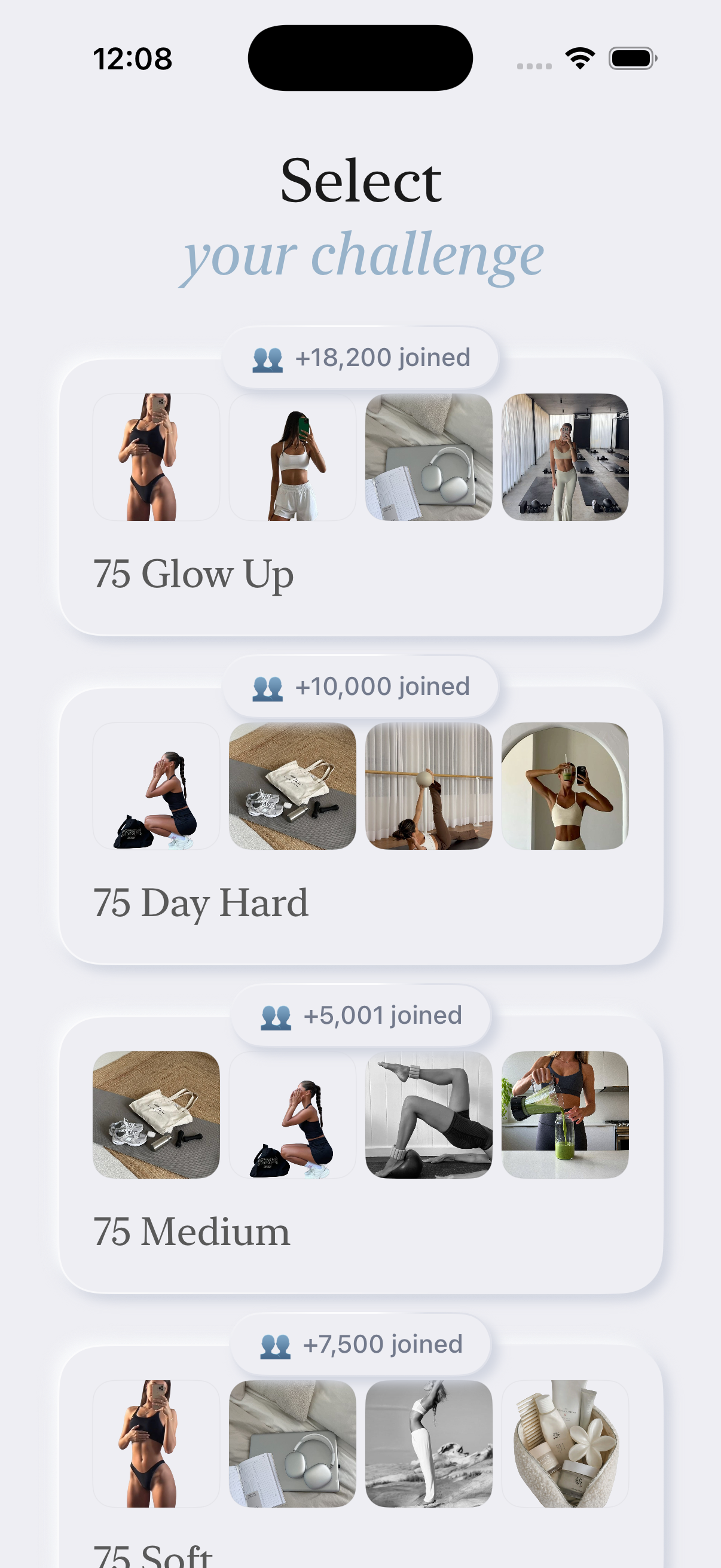 Select your challenge